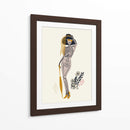 Ilustración n.° 2 de una fashionista gótica en blanco roto - Annick | Cuadro decorativo de Canvas Lab