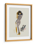 Ilustración n.° 2 de una fashionista gótica en blanco roto - Annick | Cuadro decorativo de Canvas Lab