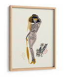 Ilustración n.° 2 de una fashionista gótica en blanco roto - Annick | Cuadro decorativo de Canvas Lab