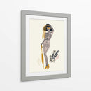 Ilustración n.° 2 de una fashionista gótica en blanco roto - Annick | Cuadro decorativo de Canvas Lab