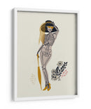 Ilustración n.° 2 de una fashionista gótica en blanco roto - Annick | Cuadro decorativo de Canvas Lab