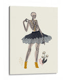 Ilustración n.° 1 de una fashionista gótica en blanco roto - Annick | Cuadro decorativo de Canvas Lab