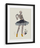 Ilustración n.° 1 de una fashionista gótica en blanco roto - Annick | Cuadro decorativo de Canvas Lab