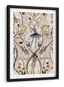 Patrón blanco antiguo de estilo gótico fashionista - Annick | Cuadro decorativo de Canvas Lab