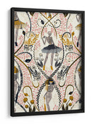 Patrón blanco antiguo de estilo gótico fashionista - Annick | Cuadro decorativo de Canvas Lab