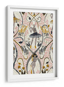 Patrón blanco antiguo de estilo gótico fashionista - Annick | Cuadro decorativo de Canvas Lab