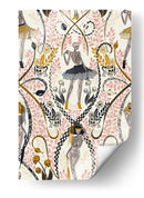 Patrón blanco antiguo de estilo gótico fashionista - Annick | Cuadro decorativo de Canvas Lab