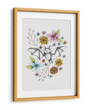 Murciélago en medio de flores - Cecilia Battaini | Cuadro decorativo de Canvas Lab