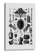 Gráficos retro de brujas - Yevheniia Lytvynovych | Cuadro decorativo de Canvas Lab