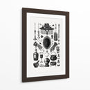Gráficos retro de brujas - Yevheniia Lytvynovych | Cuadro decorativo de Canvas Lab