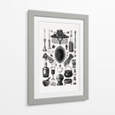 Gráficos retro de brujas - Yevheniia Lytvynovych | Cuadro decorativo de Canvas Lab