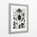 Gráficos retro de brujas - Yevheniia Lytvynovych | Cuadro decorativo de Canvas Lab