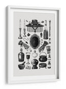 Gráficos retro de brujas - Yevheniia Lytvynovych | Cuadro decorativo de Canvas Lab