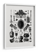 Gráficos retro de brujas - Yevheniia Lytvynovych | Cuadro decorativo de Canvas Lab