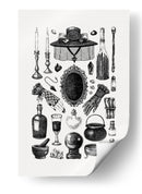 Gráficos retro de brujas - Yevheniia Lytvynovych | Cuadro decorativo de Canvas Lab