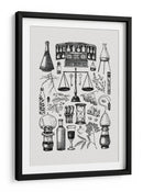 Ingredientes de boticario antiguo y hierbas medicinales - Yevheniia Lytvynovych | Cuadro decorativo de Canvas Lab