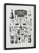 Ingredientes de boticario antiguo y hierbas medicinales - Yevheniia Lytvynovych | Cuadro decorativo de Canvas Lab