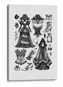 Arte de la moda victoriana - Yevheniia Lytvynovych | Cuadro decorativo de Canvas Lab