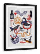 Arte de collage de Halloween - Yevheniia Lytvynovych | Cuadro decorativo de Canvas Lab