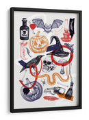 Arte de collage de Halloween - Yevheniia Lytvynovych | Cuadro decorativo de Canvas Lab