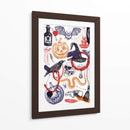 Arte de collage de Halloween - Yevheniia Lytvynovych | Cuadro decorativo de Canvas Lab