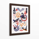 Arte de collage de Halloween - Yevheniia Lytvynovych | Cuadro decorativo de Canvas Lab