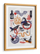 Arte de collage de Halloween - Yevheniia Lytvynovych | Cuadro decorativo de Canvas Lab