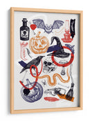 Arte de collage de Halloween - Yevheniia Lytvynovych | Cuadro decorativo de Canvas Lab
