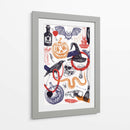 Arte de collage de Halloween - Yevheniia Lytvynovych | Cuadro decorativo de Canvas Lab