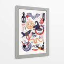 Arte de collage de Halloween - Yevheniia Lytvynovych | Cuadro decorativo de Canvas Lab