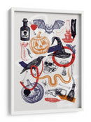 Arte de collage de Halloween - Yevheniia Lytvynovych | Cuadro decorativo de Canvas Lab