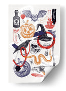 Arte de collage de Halloween - Yevheniia Lytvynovych | Cuadro decorativo de Canvas Lab