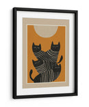 Gatos negros abstractos - City Art | Cuadro decorativo de Canvas Lab