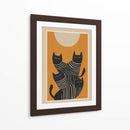 Gatos negros abstractos - City Art | Cuadro decorativo de Canvas Lab