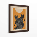 Gatos negros abstractos - City Art | Cuadro decorativo de Canvas Lab
