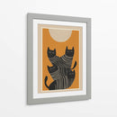 Gatos negros abstractos - City Art | Cuadro decorativo de Canvas Lab