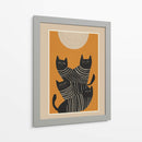 Gatos negros abstractos - City Art | Cuadro decorativo de Canvas Lab