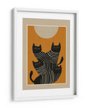 Gatos negros abstractos - City Art | Cuadro decorativo de Canvas Lab