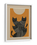 Gatos negros abstractos - City Art | Cuadro decorativo de Canvas Lab