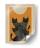 Gatos negros abstractos - City Art | Cuadro decorativo de Canvas Lab