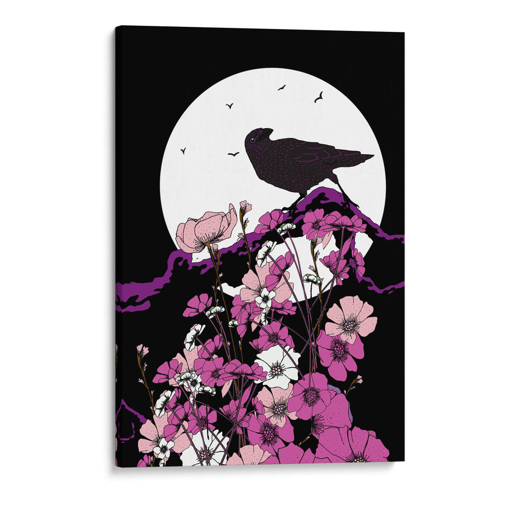 El cuervo y la luna llena II - Nicholas | Cuadro decorativo de Canvas Lab