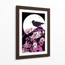El cuervo y la luna llena II - Nicholas | Cuadro decorativo de Canvas Lab