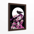 El cuervo y la luna llena II - Nicholas | Cuadro decorativo de Canvas Lab