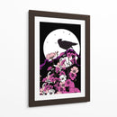 El cuervo y la luna llena III - Nicholas | Cuadro decorativo de Canvas Lab