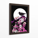El cuervo y la luna llena III - Nicholas | Cuadro decorativo de Canvas Lab