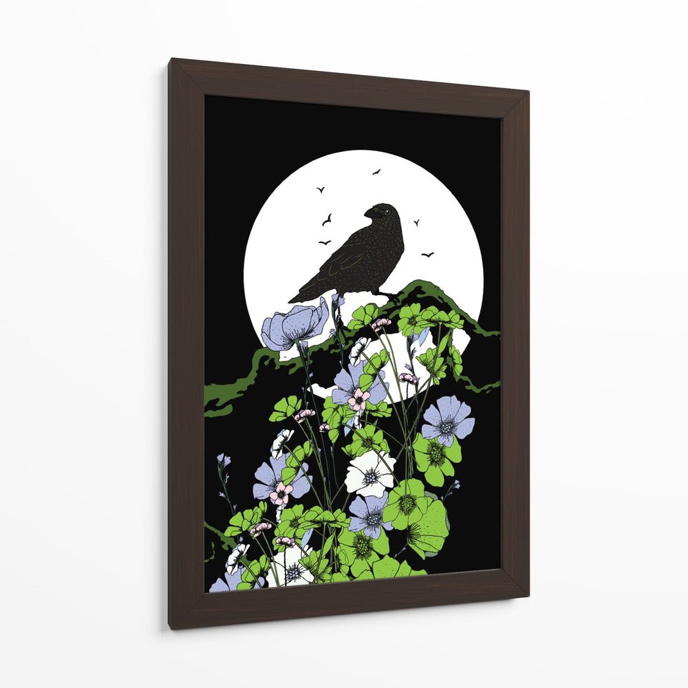 El cuervo y la luna llena IV - Nicholas | Cuadro decorativo de Canvas Lab