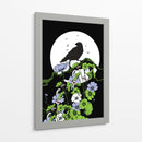 El cuervo y la luna llena IV - Nicholas | Cuadro decorativo de Canvas Lab