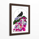 El cuervo y la luna llena V - Nicholas | Cuadro decorativo de Canvas Lab