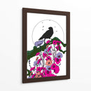 El cuervo y la luna llena V - Nicholas | Cuadro decorativo de Canvas Lab