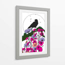 El cuervo y la luna llena V - Nicholas | Cuadro decorativo de Canvas Lab